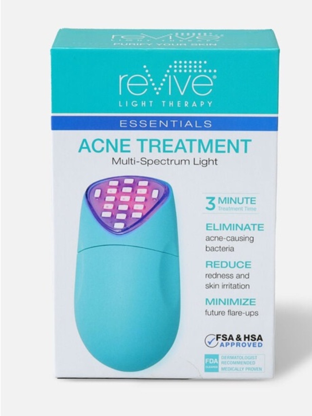 Essentials Acne Treatment Multi-Spectrum Light – Teal and Blue Packaging - Picture 2 of 7